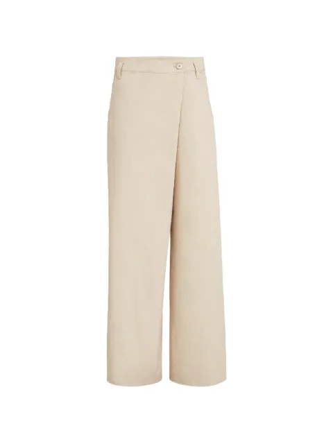 Brunello Cucinelli button palazzo pants Neutrals ML115P9180C9195