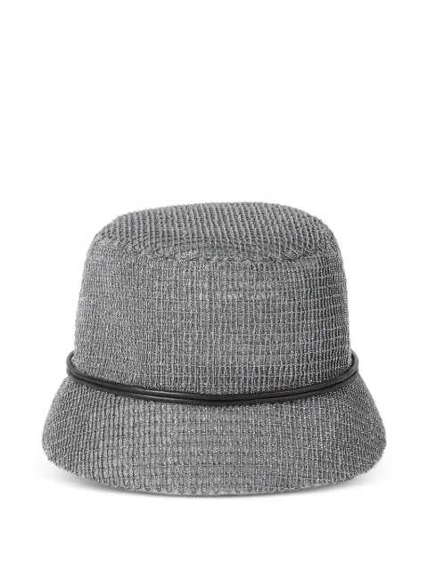 Brunello Cucinelli bead-embellished bucket hat Grey MCAP90038CQ556