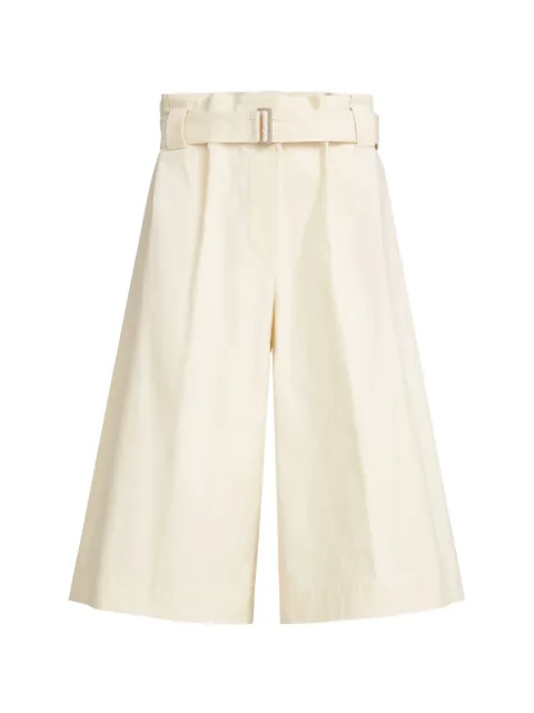 Brunello Cucinelli cotton gabardine paperbag-waist bermuda shorts Neutrals ML115P9118C600