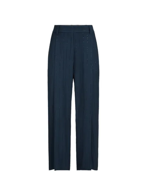Brunello Cucinelli chalkstripe slouchy trousers Blue ML592P9185C2061
