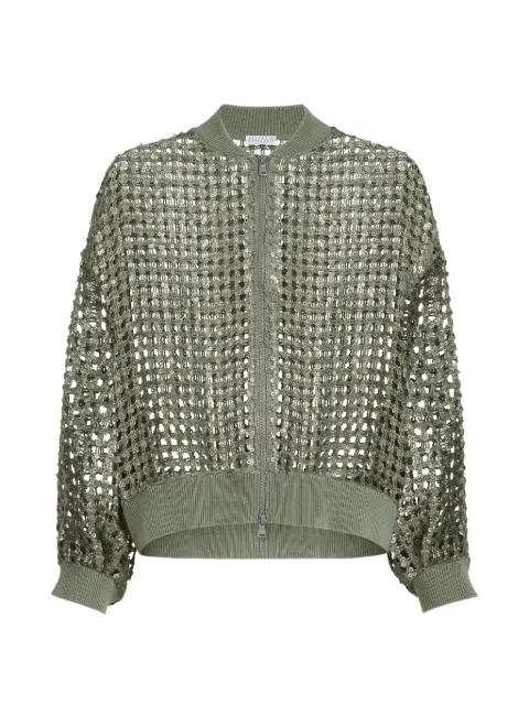 Brunello Cucinelli long-sleeves cardigan Green MCBR11806C3066