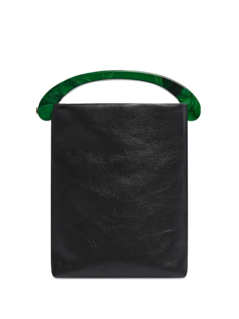 DRIES VAN NOTEN micro leather tote bag Black 2610115230116