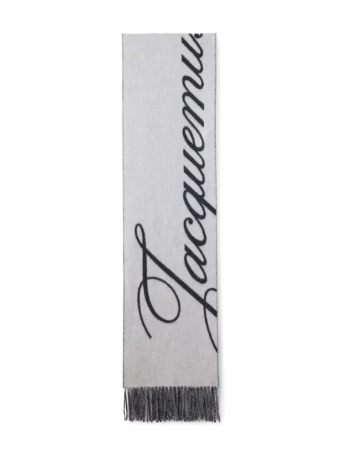 Jacquemus Atelier fringed scarf Grey ACU00800AOT4044