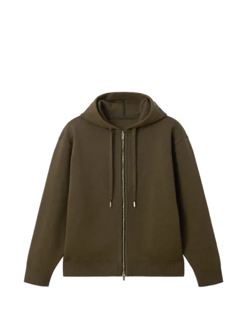 Jacquemus hooded pique zip cardigan Green CDM00581AK00185