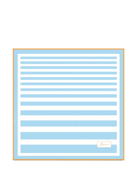 Jacquemus The striped scarf Blue ACU00848AW00263