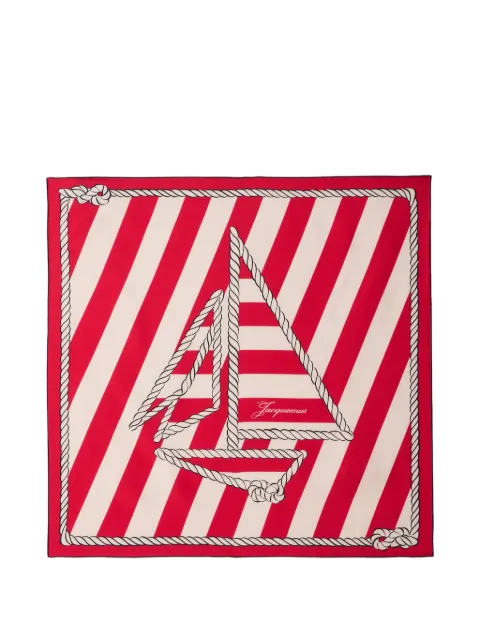 Jacquemus The Bateau Corde scarf Red ACU00844AW00263