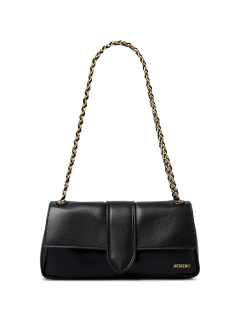 Jacquemus The Bambino Chaîne leather shoulder bag Black 26EBAW00453AC27L14