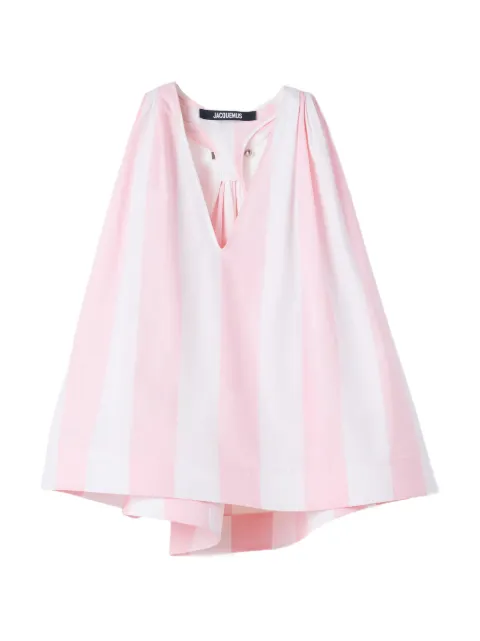 Jacquemus Norma striped vest Pink TOW00115AW00796