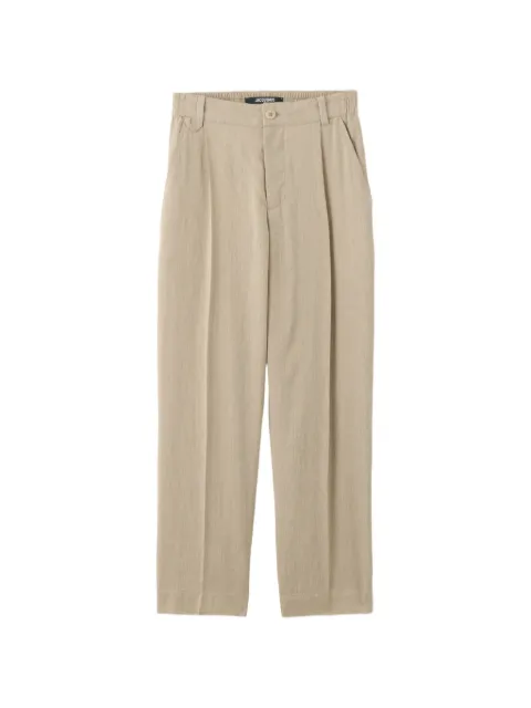Jacquemus Croisière pleated trousers Neutrals PAM00131AW00738