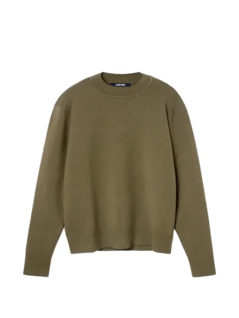 Jacquemus piqué logo-embroidered sweater Green SWM00616AK00185