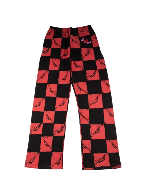 ANTI PROMO x Chrome Hearts x Matty Boy 99 Eyez track pants Red MB12
