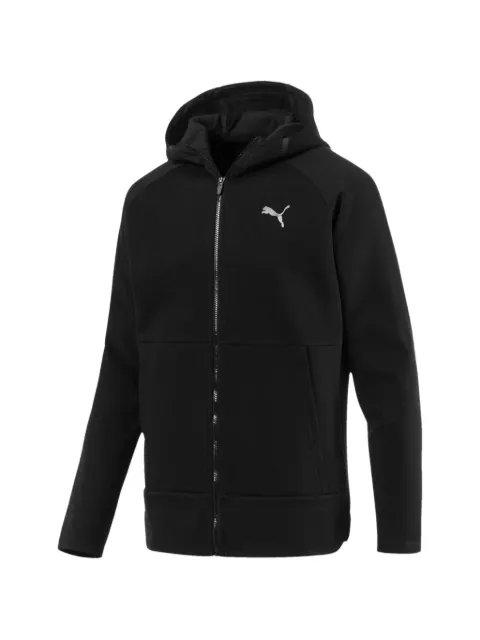 PUMA hooded zip-up T-shirt Black 516640