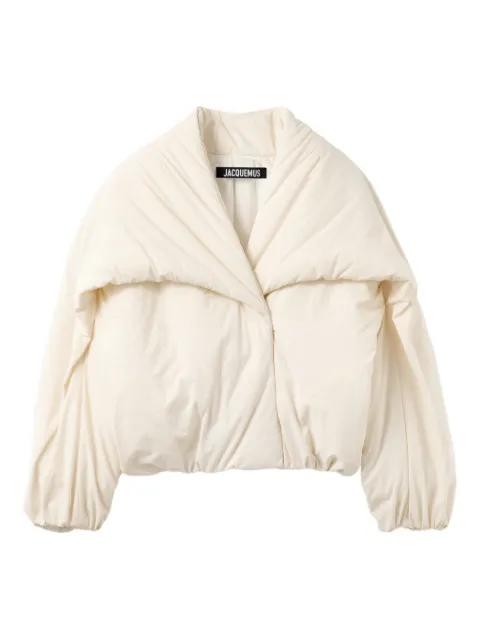 Jacquemus Le Chale bomber jacket Neutrals OUW00123AW00645