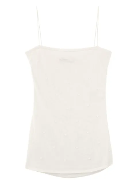 Jacquemus La Plumetis tank top Neutrals TOW00901AK00317
