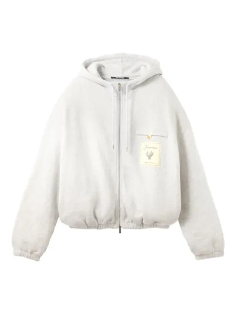 Jacquemus The Torneo zip-up hoodie Grey HOM00302AJ00262