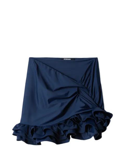 Jacquemus The Playa ruffled mini skirt Blue SKW00680AJ00287