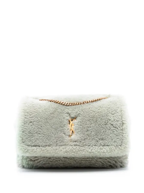 Saint Laurent Pre-Owned 2022 Medium Shearling Monogram Kate Reversible shoulder bag Grey 9FDO6EOJAKLSXNWB