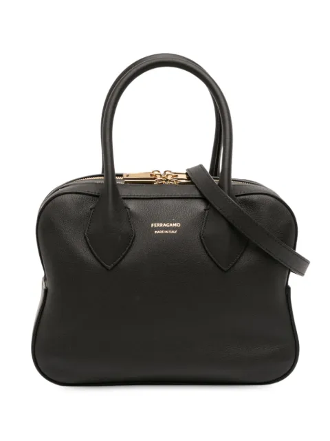 Ferragamo Pre-Owned 2000-2025 Mini Leather Star satchel Black 5DC4TLIFCS1BUCLI