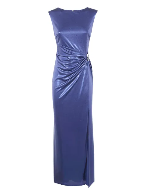 Lauren Ralph Lauren draped embellished dress Blue 253P04060002