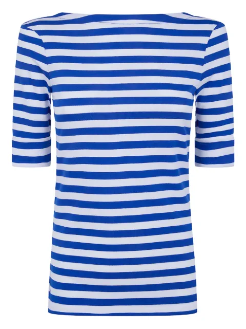 Lauren Ralph Lauren striped half-sleeve top Blue 200P03750002
