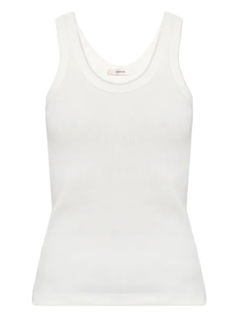 Haikure ribbed tank top White HEW54140TJ056PX