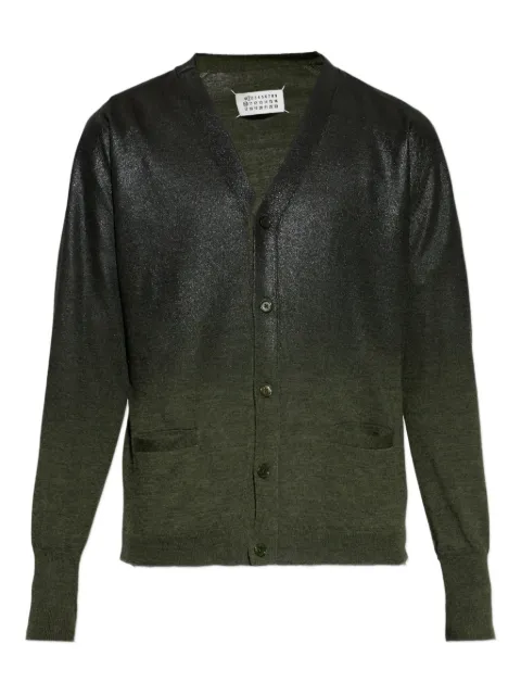 Maison Margiela ribbed-knit cardigan Green S50HP0042M13236696S