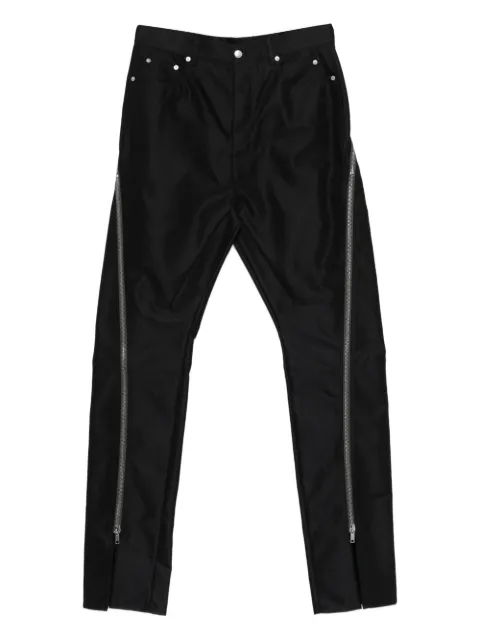 Rick Owens Bolan Banana zip-detail trousers Black RU01F2343CDU