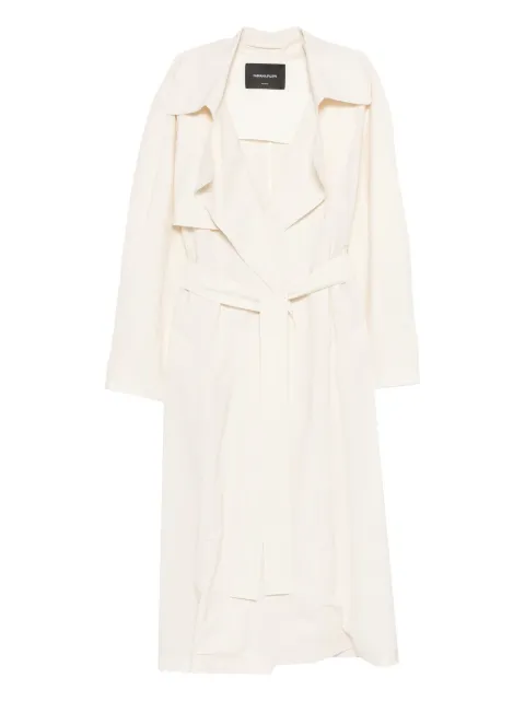 Fabiana Filippi belted trench coat Neutrals CTD266F244L7630145