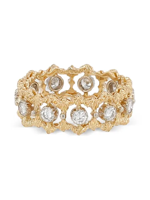 Buccellati 2010's diamond rombi ring Gold 425550