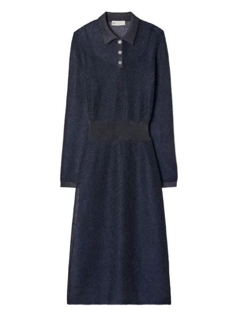 Tory Burch collared polo midi dress Blue 181035