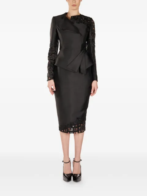 ARAFTU cut-out panelled suit Black COJK181025