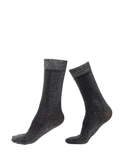 Swedish Stockings Ines shimmery semi-sheer socks Black SHIMERYSOCKS