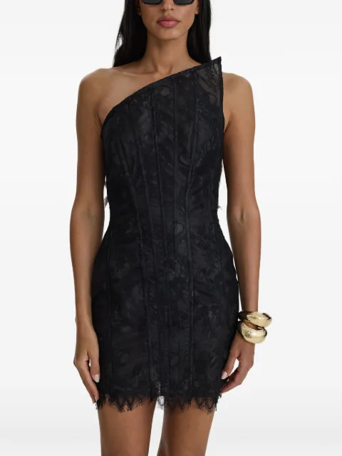 MOOS STUDIO Triangle Lace mini dress Black MOOS196