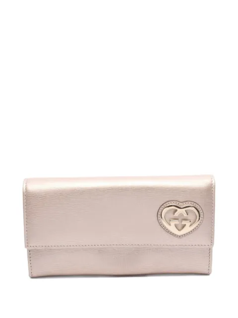 Gucci Pre-Owned 2010s Lovely bifold leather wallet Neutrals 1031440