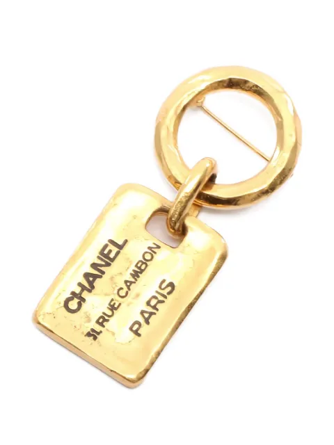 CHANEL Pre-Owned 1986-1988 Rue Cambon brooch Gold 1025966