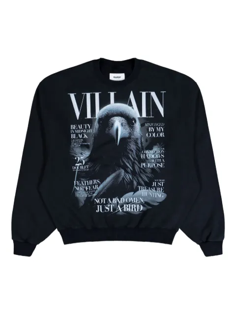 Doublet print-detail sweatshirt Black 25AW53CS412