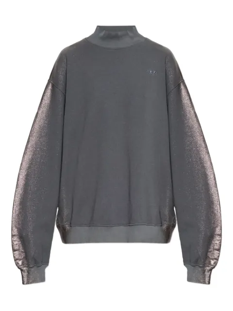 Diesel high-neck shimmering-sleeves sweater Grey A219390EPCT
