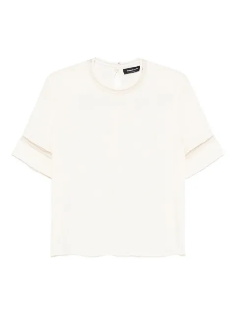 Fabiana Filippi sleeve-detail blouse Neutrals TPD266F289L775