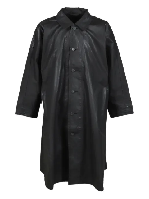 PORTER CLASSIC buttoned coat Black PCA250000075BLK