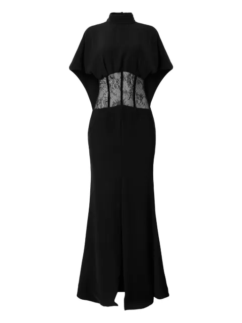 ARAFTU lace-detail maxi dress Black RO740725
