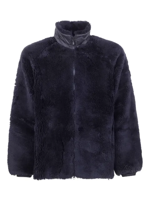Needles zip-up teddy jacket Black RW175