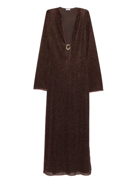 Oséree V-neck maxi dress Brown RLS261