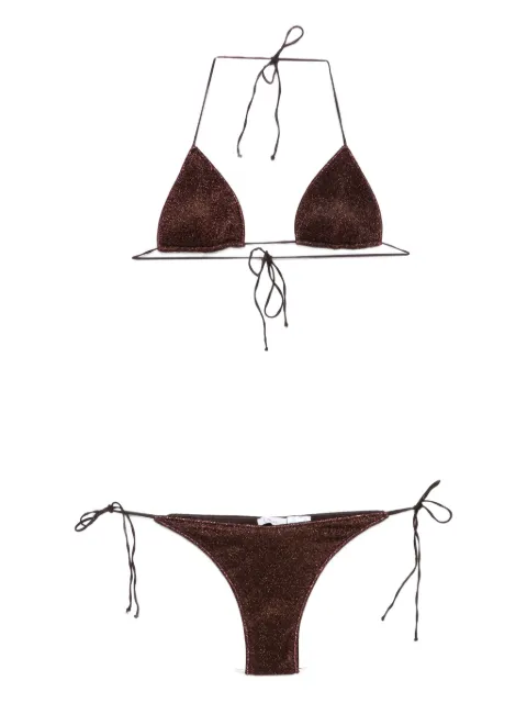 Oséree triangle beachwear Brown LTS261