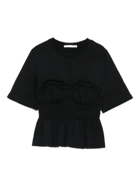 Cecilie Bahnsen ruffled top Black 425RTW19007