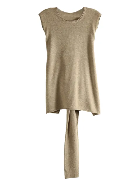 Uma Wang tied sleeveless tank top Neutrals V2256E003
