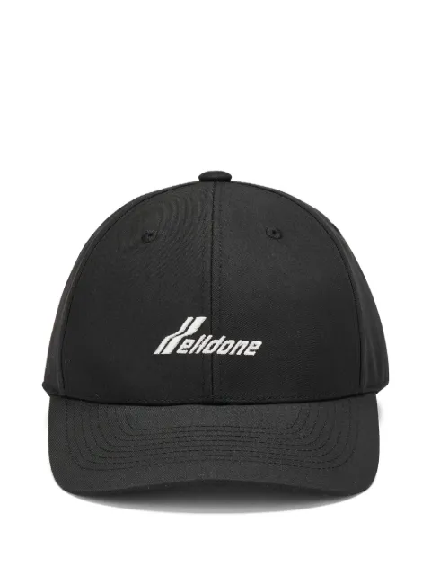 We11done logo-embroidered baseball cap Black WDAH026401UBKS6
