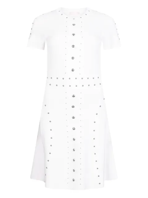 LIU JO knit dress with studs White WA6089MS55N