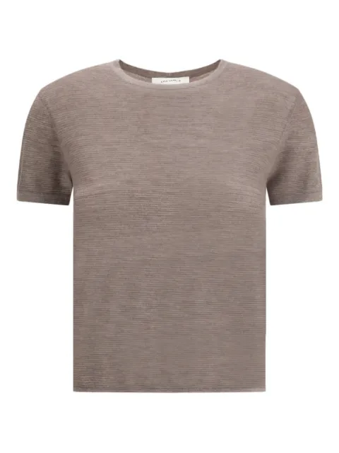 Lisa Yang Ira ribbed T-shirt Brown 2025101