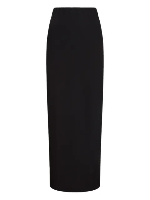 12 STOREEZ side-slit maxi skirt Black 129602