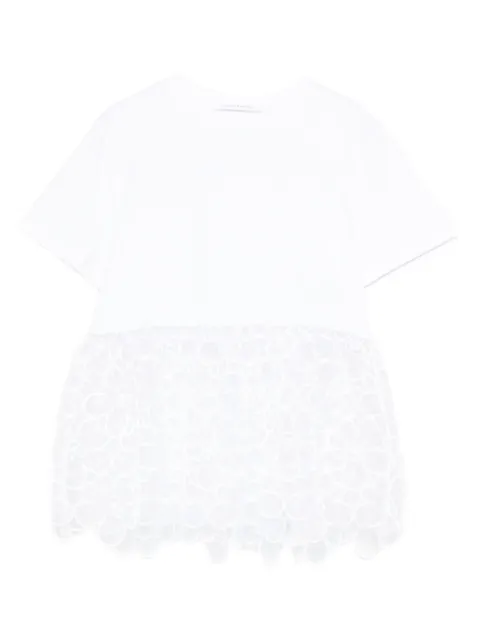 Cecilie Bahnsen lace-detail T-shirt White 425RTW19004PS26WHITE